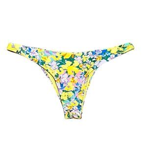 Relleciga YellowFloral Bikini Bottom, Size XL, NWT
